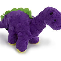 goDog Just for Me Bruto with Chew Guard Technology Plush Dog Toy, Purple - BESTMASCOTA.COM