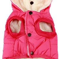 vecomfy - Sudadera con capucha para perro con forro polar y algodón extra cálido en invierno, chaqueta para perro pequeña con capucha - BESTMASCOTA.COM