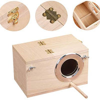 YJJKJ - Caja de madera para periquitos y cacatúas - BESTMASCOTA.COM