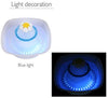 Fuente para mascotas, fuente de agua para gatos, dispensador de agua para gatos y perros, 3 maneras de beber, luz LED azul, alfombrilla y 2 cepillos de limpieza, doble filtración con filtro de carbono y filtro de esponja - BESTMASCOTA.COM