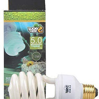 LUCKY HERP 5.0 UVB Fluorescent Tropical Terrarium Lamp,Compact Bulb,E26,13 Watts,26 Watts - BESTMASCOTA.COM