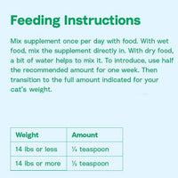 Because Animals Superfood & Probiotic Supplement for Cats (4.4oz) – Ingredientes naturales de grado humano – con vitaminas, minerales, antioxidantes y más para una mejor digestión, abrigo y salud general