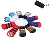 LFPET Calcetines de algodón para control de tracción, para perros de interior, antideslizantes, 5 pares, color al azar - BESTMASCOTA.COM