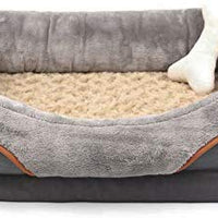 Cama ortopédica de espuma viscoelástica para perro JOYELF, con funda extraíble lavable y juguete de chirridor como regalo - BESTMASCOTA.COM