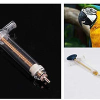Comidox - Jeringa reutilizable para alimentación de pájaros, material de plástico y plexiglás, leche para pájaros jóvenes o medicamentos para la alimentación de pájaros enfermos con manguera de 0.079 in, 0.118 in, 0.157 in - BESTMASCOTA.COM