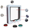 Uheng - Tapa magnética grande para puerta de gato con 4 cierres para gatitos y perros pequeños, ventanilla interior de pared, impermeable, tamaño de solapa de 6.5 x 6.5 in, color blanco - BESTMASCOTA.COM