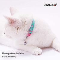 Collar de gato azuza con campana, ajustable para gato con pajarita, collares de seguridad para gatos, paquete de 2 - BESTMASCOTA.COM