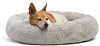 Best Friends by Sheri Lux Fur Donut Cuddler (varios tamaños) - Cama redonda para gatos y perros, alivio ortopédico, autocalentamiento y acogedor para un sueño mejorado, Prime, lavable a máquina, parte inferior resistente al agua - BESTMASCOTA.COM