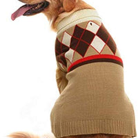 Crema rombos suéter - BESTMASCOTA.COM