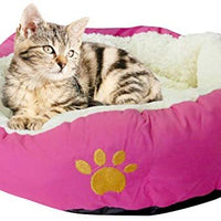 Evelots suave mascota cama, Cats & Dogs, 17" D x 5" H, varios colores - BESTMASCOTA.COM