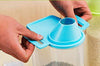 Contenedor de almacenamiento de alimentos para mascotas con taza de medición, boquilla de vertido y hebilla de sellado dispensador de alimentos para perros y gatos - BESTMASCOTA.COM