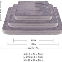 JoicyCo - Colchón ortopédico para cama de perro, lavable, antideslizante, con funda extraíble - BESTMASCOTA.COM