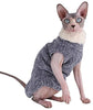 Kitipcoo Sphynx - Ropa de invierno para gatos, abrigo de pelo sintético cálido, abrigo de cuello alto para gatos, pijamas para gatos y perros pequeños, suéteres para gatos sin pelo - BESTMASCOTA.COM