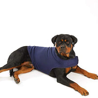 Furubaby Ansiedad Perro Abrigo una camisa Calm Down Perro Chaqueta para xs Pequeño Mediano Grande XL Perros | Color Sólido Azul Gris Verde Rosa Thunder Dog Wrap(Dark Blue) - BESTMASCOTA.COM