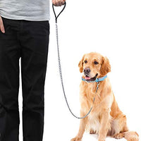 Mogoko Metal Dog Leash, Heavy Duty Chew Proof Pet Leash Chain with Padded Handle for Outdoor Training - BESTMASCOTA.COM