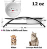 Y YHY cuencos elevados de cerámica para gatos, cuencos de agua o comida para gatos, platos dobles con soporte de metal, diseño de orejas de gato, 12 onzas - BESTMASCOTA.COM