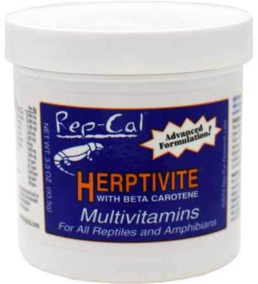 HERPTIVITE Multivitamina para reptiles y anfibios (3.3 oz) botella azul, 1 paquete - BESTMASCOTA.COM