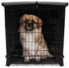 yotache - Funda para jaula de perro de doble puerta de 18 22 24 30 36 48 pulgadas, ligera de poliéster 600D para interior/exterior, duradera, impermeable, color gris - BESTMASCOTA.COM