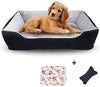 Cama para perro HXN, saco de dormir para cachorro con parte inferior antideslizante, cama para gato, sofá cama para mascotas, cojín rectangular para gato con manta, juguete de felpa como regalo para mascotas pequeñas y medianas y grandes, lavable a máquin - BESTMASCOTA.COM