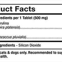 Dr. Mercola Spirugreen Superfood para mascotas – Ayuda a el sistema inmunológico – para gatos, perros, pájaros y los peces – contiene Espirulina y astaxanthin – 180 Tabletas - BESTMASCOTA.COM