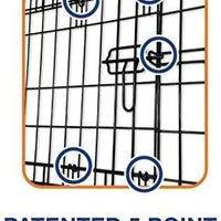 Petmate "ProValu" Wire Dog Crate, Two Doors, Precision Lock System, 6 Sizes - BESTMASCOTA.COM