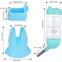 Guardians - Botella de agua para hámster, botella de agua automática para mascotas con contenedor de alimentos, base para choza, para colgar, botellas de alimentación de agua, dispensador automático para animales pequeños - BESTMASCOTA.COM