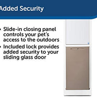 PetSafe - Puerta deslizante de cristal para gatos y perros, ideal para puertas correderas de apartamentos y patios, pequeñas, medianas y grandes mascotas - BESTMASCOTA.COM