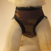 Arnés para perros de malla suave, cómodo para razas pequeñas, cachorros, juguetes, de 2 a 16 lb, en color rosa bebé, azul, negro, rojo, camuflado en tamaño pequeño, mediano, grande y extra grande - BESTMASCOTA.COM