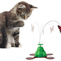 Juguete giratorio de mariposa marca Pet zone para gato - BESTMASCOTA.COM