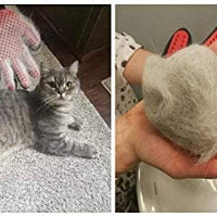 Guante para aseo de mascotas (versión actualizada) – guante para cepillo suave para deshedding – guante eficiente para eliminar el pelo de mascotas – Diseño mejorado de cinco dedos – perfecto para gatos con pelo largo y corto – 1 par - BESTMASCOTA.COM