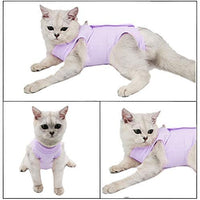 Coppthinktu - Traje de recuperación de gatos para heridas abdominales o enfermedades de la piel, transpirable E-Collar Alternativa para gatos y perros, después de cirugía desgaste anti lamer heridas - BESTMASCOTA.COM