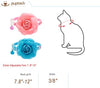 PUPTECK - Collar de gato con accesorios de flores extraíbles y campana – ajustable, desprendimiento - BESTMASCOTA.COM