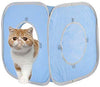 Suministros para mascotas Gato jugar Cube Toy Pop Up juego interior túnel para gato gato casa de juegos plegable tienda de campaña con correa de Velcro para gatos, gatitos, gatitos - BESTMASCOTA.COM