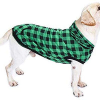 PAWZ grande perro tartán camisa Escudo Sudadera con Capucha Mascota Invierno Ropa suave y cálida - BESTMASCOTA.COM