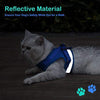 Arnés para gato con correa, arnés ajustable de malla suave reflectante para mascotas, versión extendida del arnés de tira reflectante, adecuado para gatitos, cachorros, mascotas pequeñas - BESTMASCOTA.COM