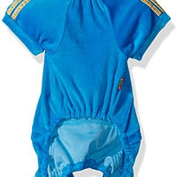 SMALLLEE_Lucky_STOE Pet Clothes Small Dog Cat Velvet Crown Jumpsuit Coat Hooide Pajamas Tracksuit - BESTMASCOTA.COM