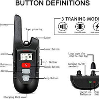 Collar de choque para perros – Collar de entrenamiento para perro con mando a distancia con 3 modos de entrenamiento, pitido, vibración y golpes, recargable 100% impermeable collar eléctrico para perros pequeños, medianos y grandes, hasta 1500 pies remoto - BESTMASCOTA.COM