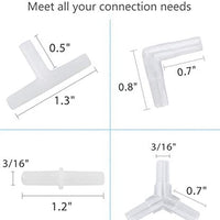 Pawfly7-13 pies Airline Tubing Standard Aquarium bomba de aire accesorios con piedras de aire, válvulas de verificación, ventosas y conectores - BESTMASCOTA.COM