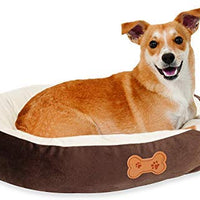 Aspen Pet Oval with Bone Applique - BESTMASCOTA.COM