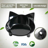 Cuencos de comida para gatos, de cGy, antideslizantes, para mascotas, cuencos de agua poco profundos, para gatos, cuencos anchos para aliviar el estrés, la fatiga, para mascotas, para perros, gatos, conejos - BESTMASCOTA.COM