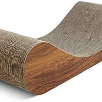 ScratchMe Cat Scratcher Cardboard Lounge Bed, Cat Scratching Post with Catnip - BESTMASCOTA.COM