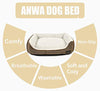 ANWA Durable Dog Bed Machine Washable Medium Dog Bed Square, Comfortable Puppy Dog Bed Medium - BESTMASCOTA.COM