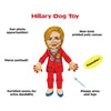 FUZZU Political Parody Dog Toys with Squeakers (Medium to Large Dogs), Various Styles (Bernie, Bill, Donald, Hillary, Vladimir) - Fun & Entertaining, Durable, Hand Illustrated Design & Premium Quality - BESTMASCOTA.COM