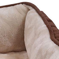 Long Rich Reversible Rectangle Pet Bed Dog Bed with Dog Paw Embroidery,Medium size, by Happycare Textiles - BESTMASCOTA.COM