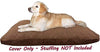 Dogbed4less - Funda exterior para cama de mascotas, color marrón chocolate, para cama de mascotas pequeña, mediana y extragrande - BESTMASCOTA.COM