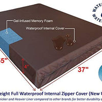 Dogbed4less Premium Memory Foam Dog Bed, Pressure-Relief Orthopedic | Waterproof Case, Washable Durable Denim Cover and Bonus 2nd External Cover, 7 Sizes, Blue - BESTMASCOTA.COM