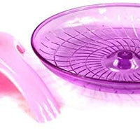 Litewood Hamster Flying Saucer rueda de ejercicio silenciosa jogging Running Spinner juguete para animales pequeños Chinchilla Gerbil rata Guinea Pig ratones ardilla - BESTMASCOTA.COM