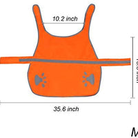 maggift perro chaleco reflectante para mascotas, chaleco de seguridad naranja - BESTMASCOTA.COM