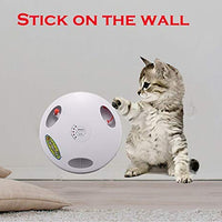 Juguete para gato robótico interactivo PetDroid, juguete para colgar eléctrico oculto con movimiento para gato y ratón, segunda generación (negro) (cola de ratón blanco) - BESTMASCOTA.COM