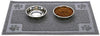 Gefryco - Alfombrilla de alimentación para mascotas para cuenco de alimentos y agua, trampa la arena de la caja y las patas, 24 x 16 pulgadas, flexible, impermeable y antideslizante, alfombrilla para perros y gatos - BESTMASCOTA.COM